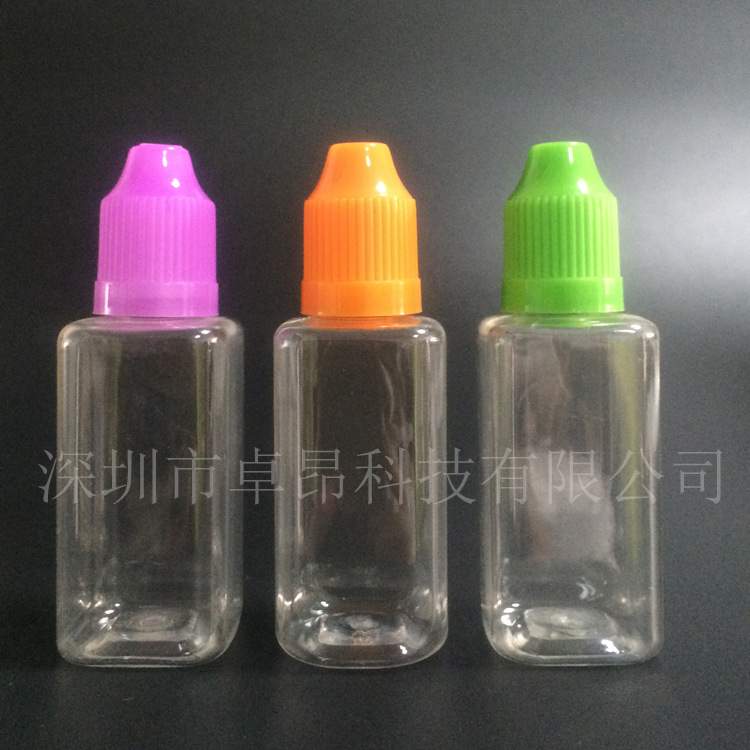 新款批发 10ml透明样品瓶 儿童盖 PET瓶子