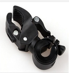 Mountain bike front light mount, light clip, flashlight holder, bike light rack