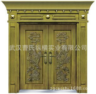 别墅大门_孝感地区锌合金仿古铜农村别墅大门