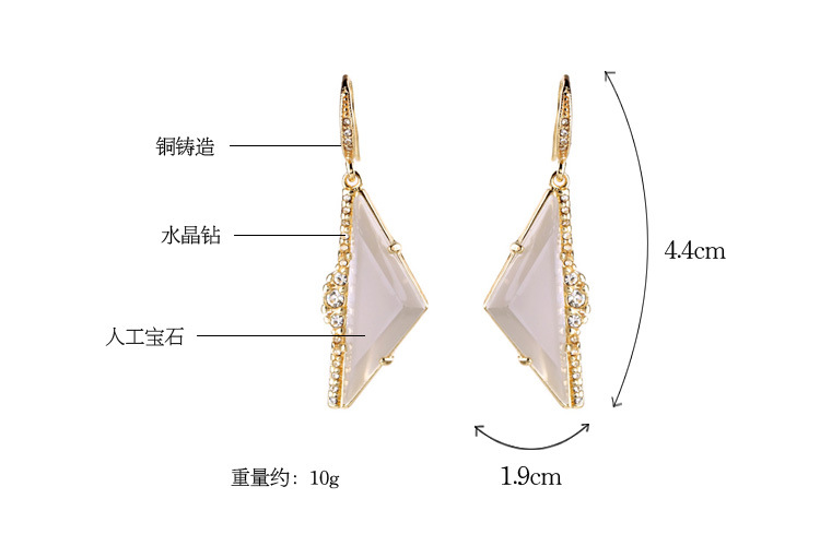 Jewelry Simple Triangle Pendant Women's Earrings display picture 1