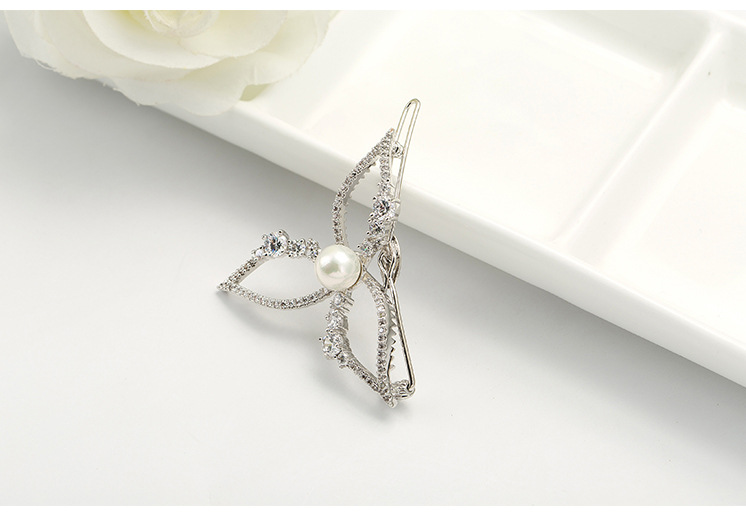 Flower Zircon Fashion Hairpin display picture 6