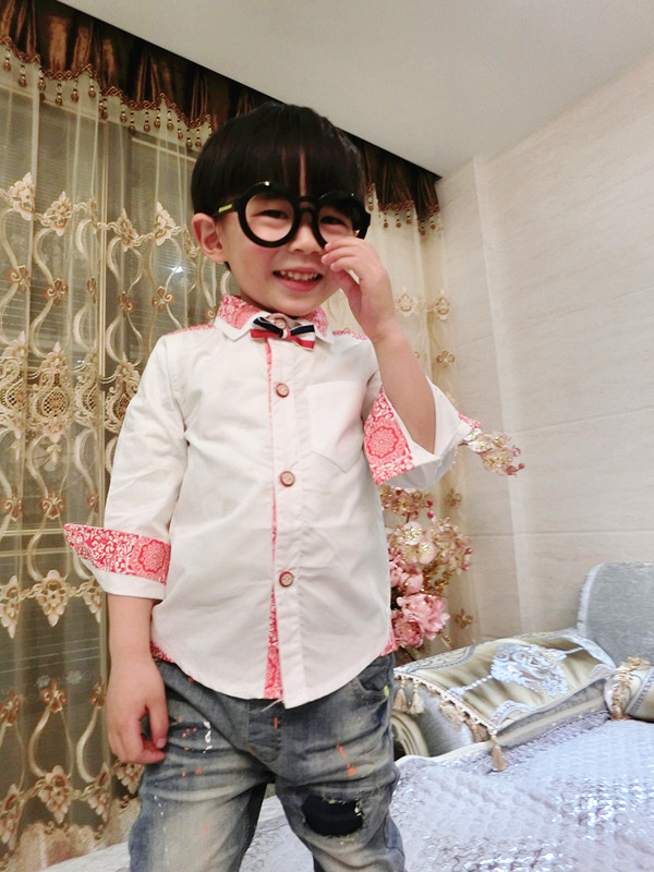 Chemise garcon à manche longue - Ref 2078041 Image 18