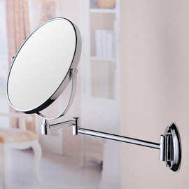 浴室化妆镜 壁式双面美容镜 酒店宾馆家用美容放大镜 可折叠伸缩