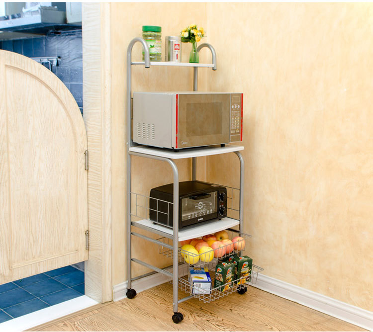 Yushu Furniture Microwave oven rack Kitchen Appliances Storage rack Kitchen Shelf