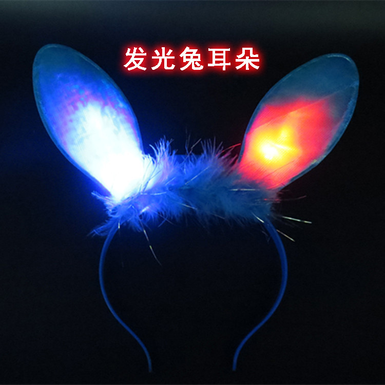 发光兔子发夹1