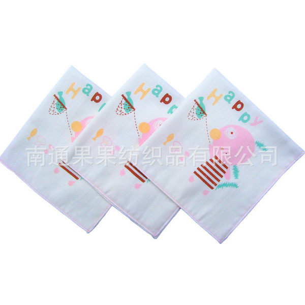 cotton cartoon children's eating bib