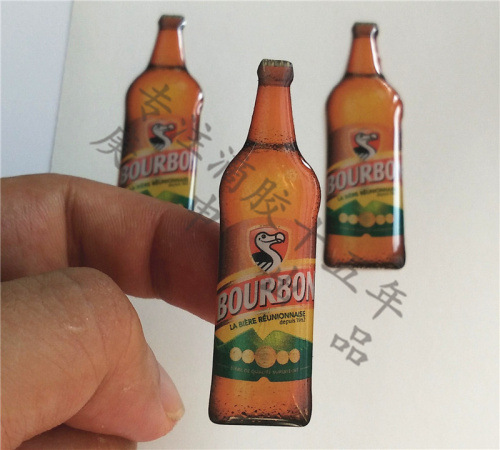 水晶滴胶标贴 高清透亮酒瓶开瓶器不干胶滴胶贴