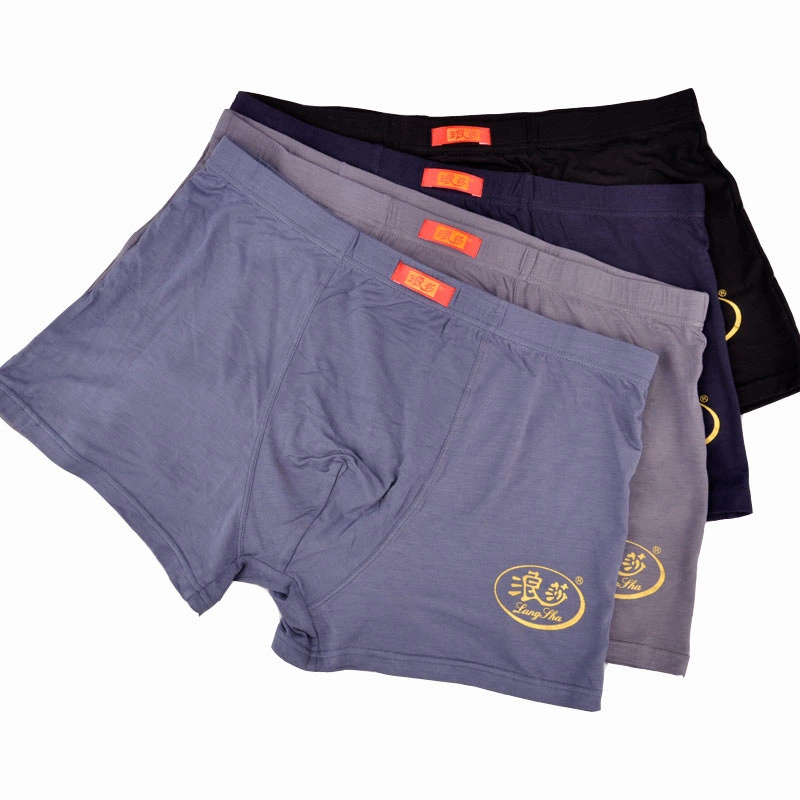 Плавное бельё Underwear от бренда , дышащие брюки, плюс–размер, свободный крой, средняя посадка