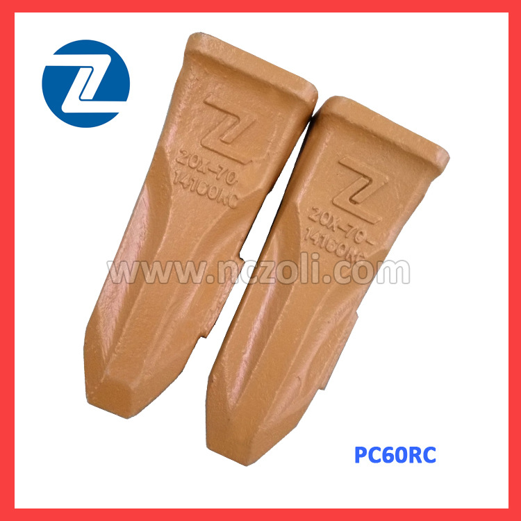 KOMATSU/小松挖掘机斗齿 PC60 新款耐磨尖斗齿  精密铸造合金钢