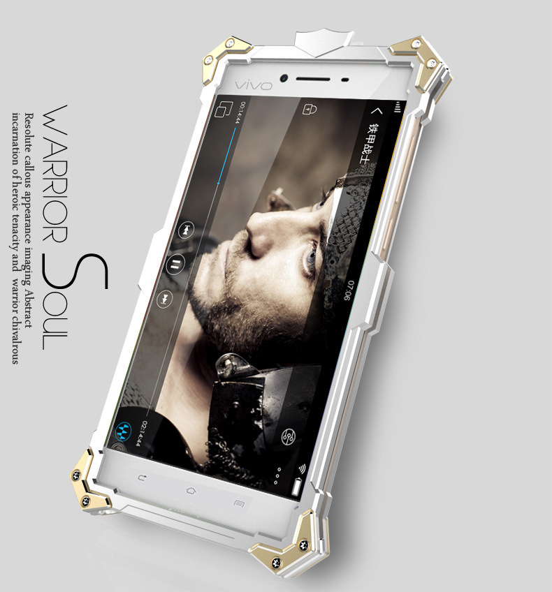 SIMON THOR Aviation Aluminum Alloy Shockproof Armor Metal Case Cover for vivo Y37