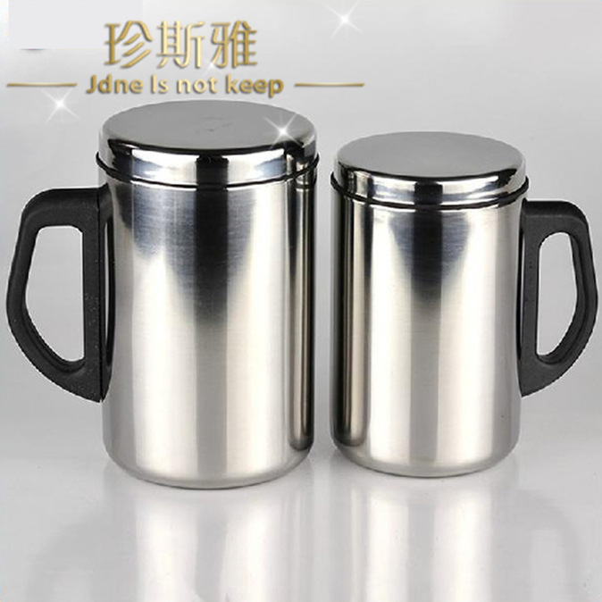 Factory direct stainless steel double-layer thermal insulation gift Cup without net Four Seasons double-layer Cup