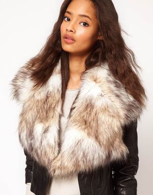 direct deal Europe and America fashion Fur imitation False collar Fur collar Collar scarf Leather grass cape
