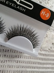 H-9 European and American Semi-Handmade False Eyelashes, Messy and Natural Crossed Bare Makeup Eyelashes, Factory Direct Sale 10 Pairs Set