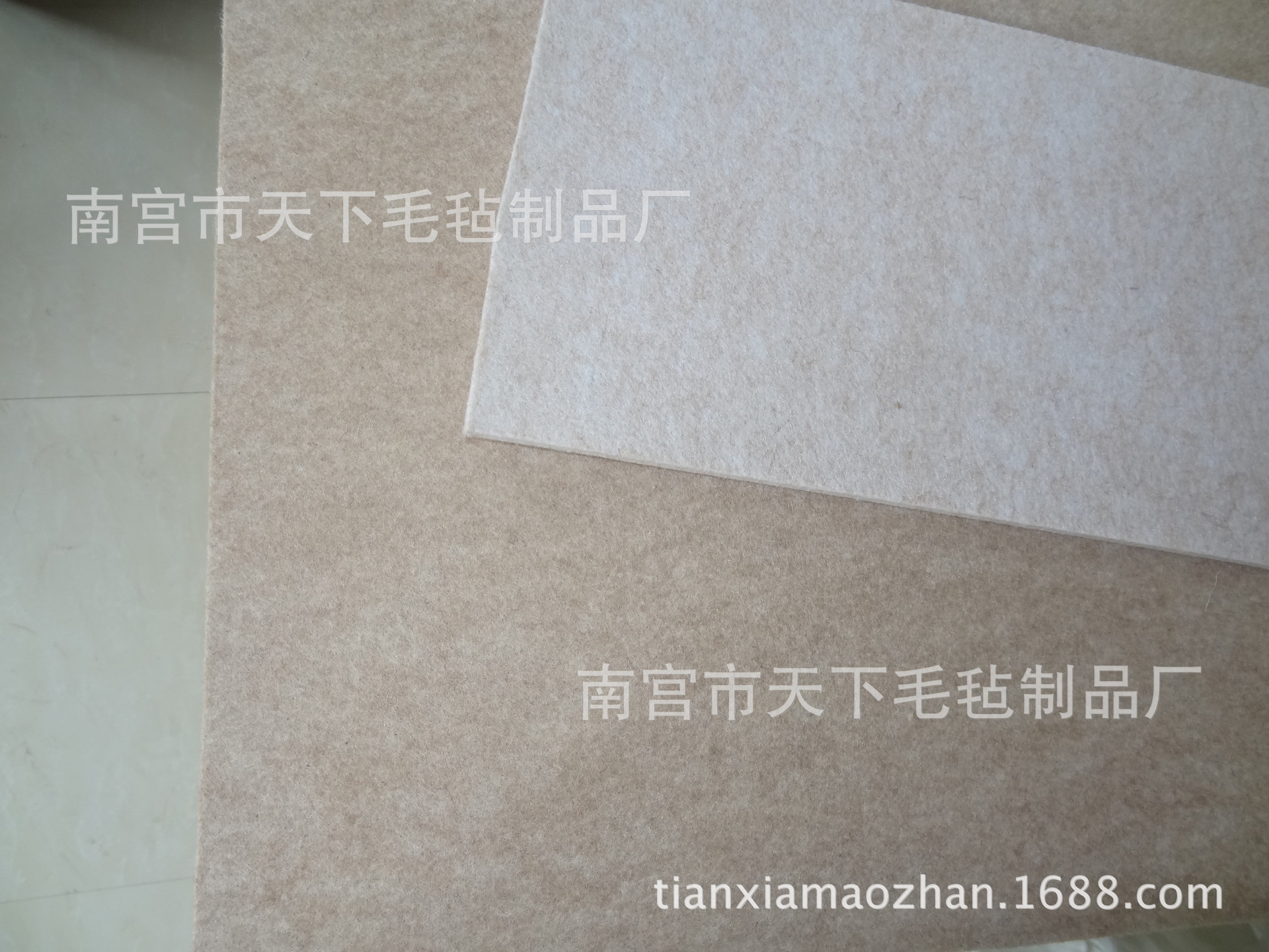 丙纶化纤毛毡高密度硬度毛毡适合摩擦家居桌椅腿垫毛毡