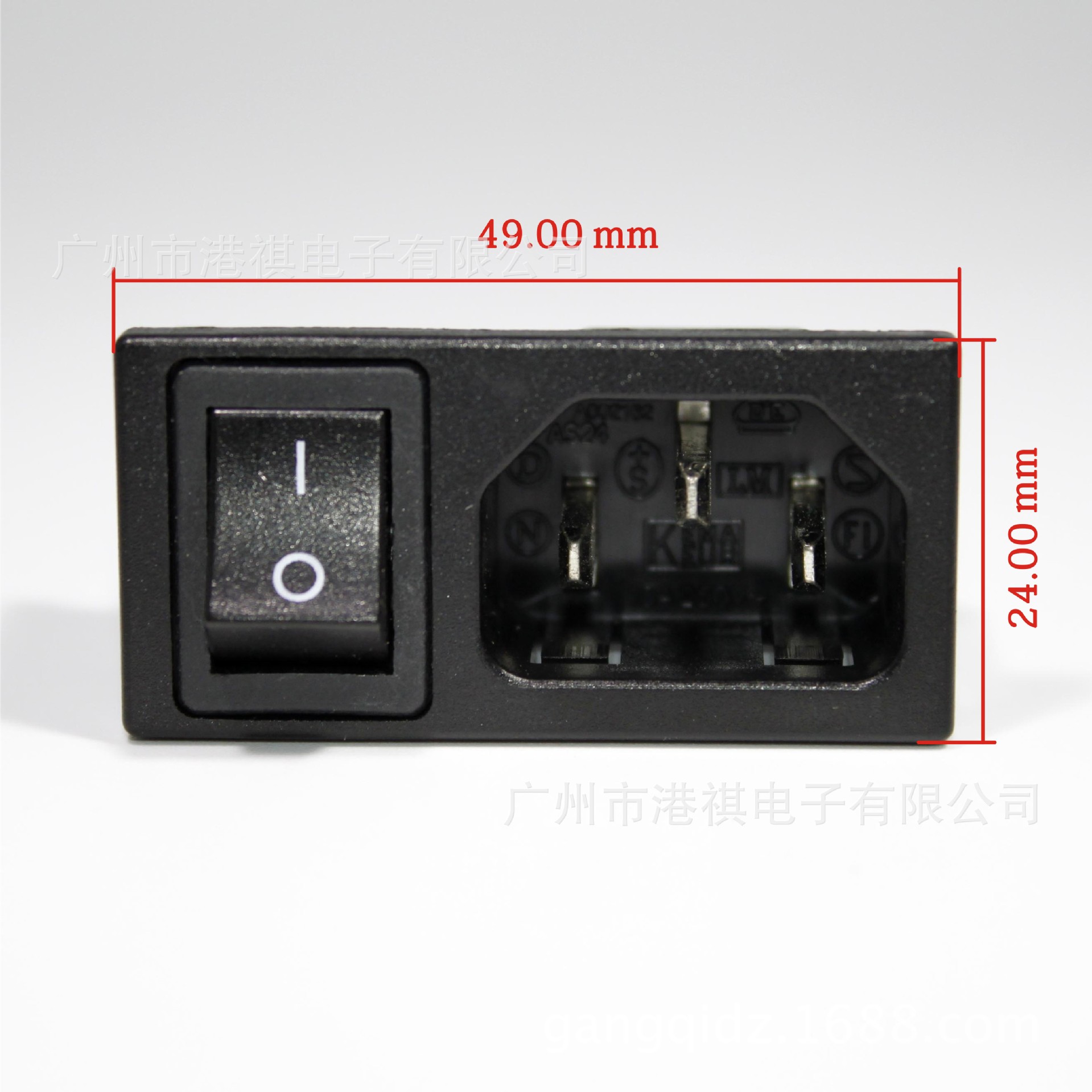 AC电源插座 台湾进口荣丰 SS-120 IEC插座 品字插座 焊接式 全铜