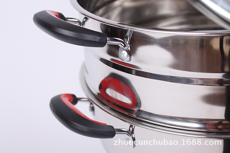 铆钉固定电热锅把手