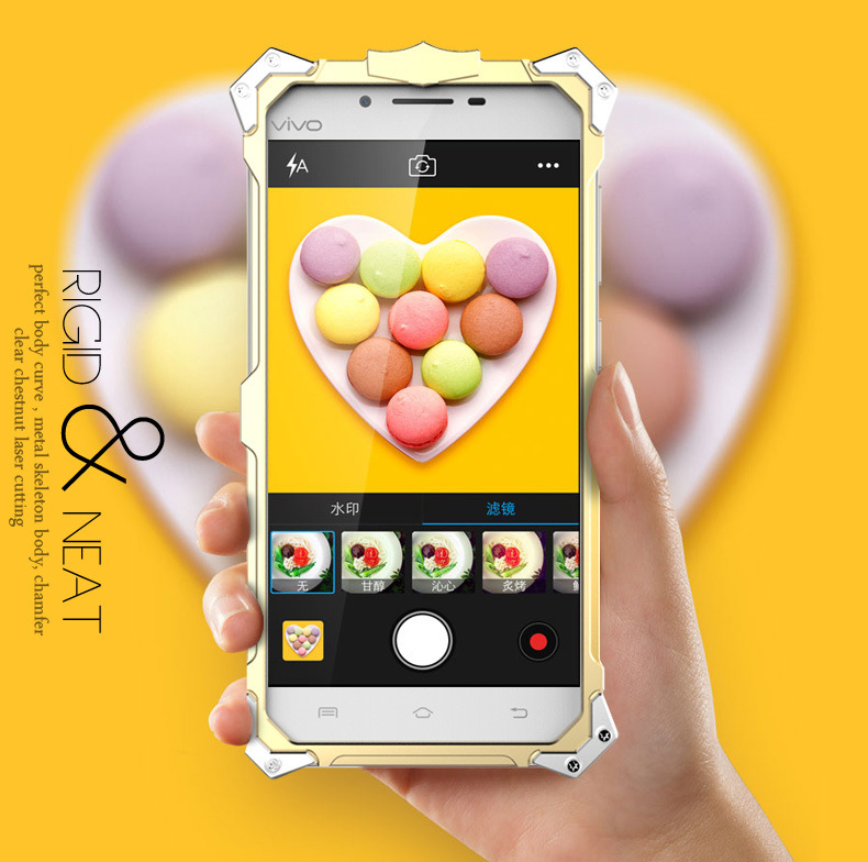 SIMON THOR Aviation Aluminum Alloy Shockproof Armor Metal Case Cover for vivo X6 Plus & vivo X6