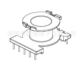 POT30骨架YC-POT-3006，5+5P,厂家直销，变压器骨架电感底座