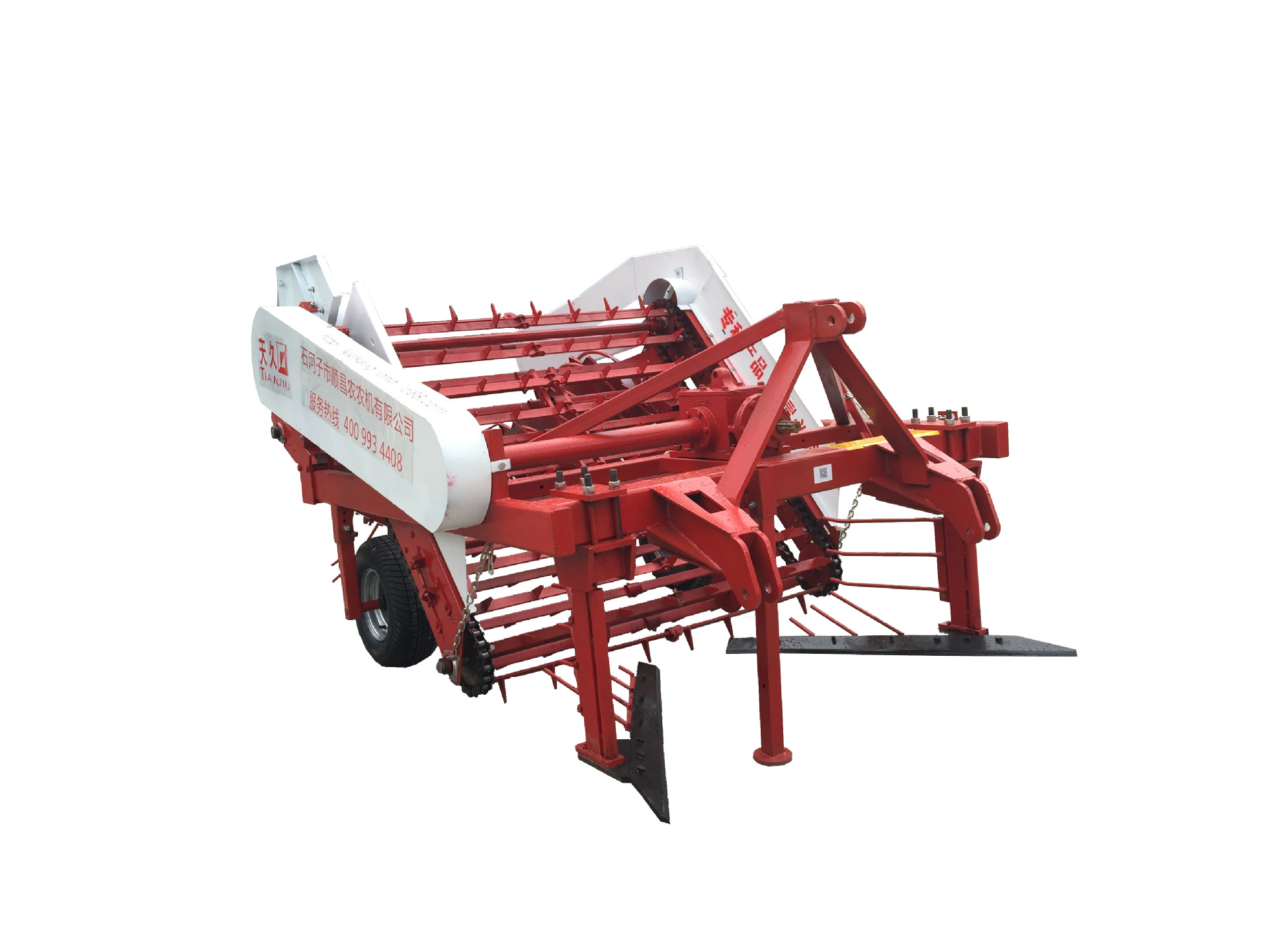 石河子顺昌农4HQ-150花生起拔机花生收获起秧摘果花生全自动收获