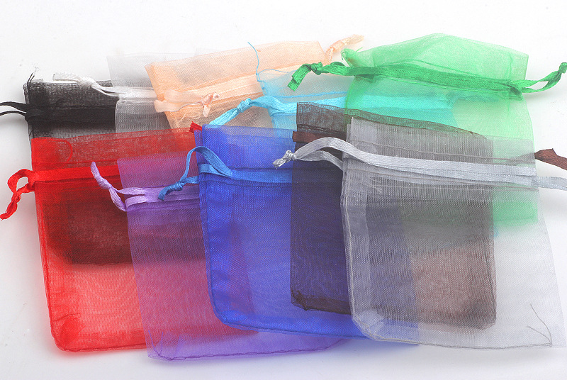 Simple Solid Color Bronzing Drawstring Drecoration Packing Bag display picture 3