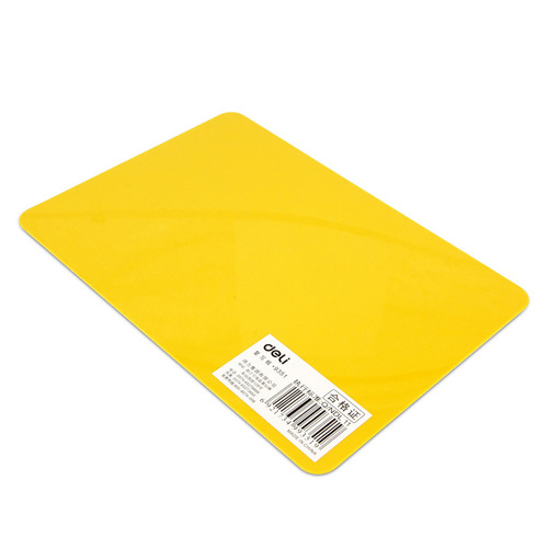 Deli 9351 color PP copy board student writing plastic pad for office study