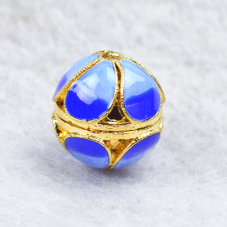 437020 A款 烧蓝饰品配件 烧蓝小商品散珠