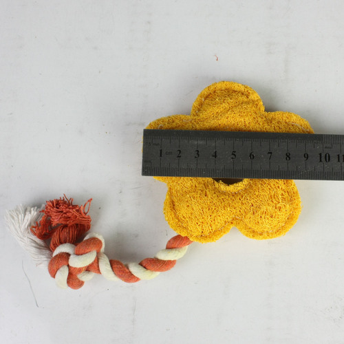 Loofah Dog Toys, Cat Toys, Flower-Shaped Loofah Knot Rope Toys, Human-Animal Interaction Dog Training Toys