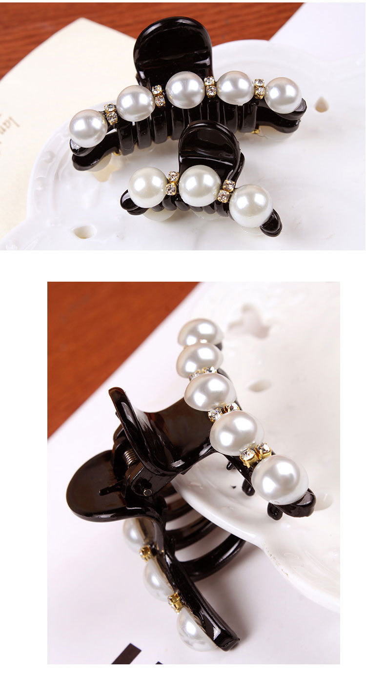 Korean  Rhinestone Pearl  Catch Clip display picture 4