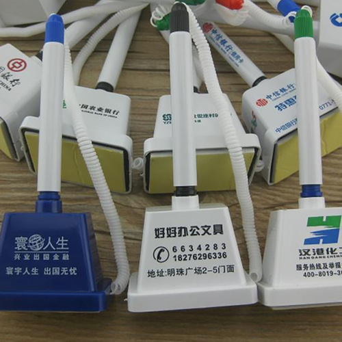 Square neutral pen advertisement office bank counter pen signature pen bank connecting pen wholesale logo printing