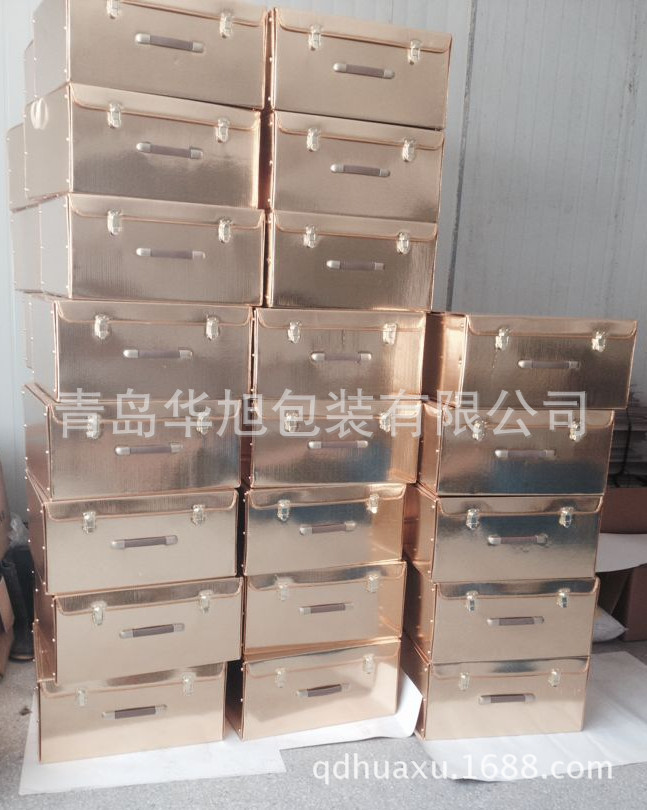 山东青岛直供床品手提纸质礼箱 婴童用品礼品箱 家纺多件套礼箱