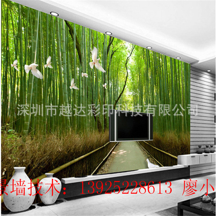 背景墙3D风景效果