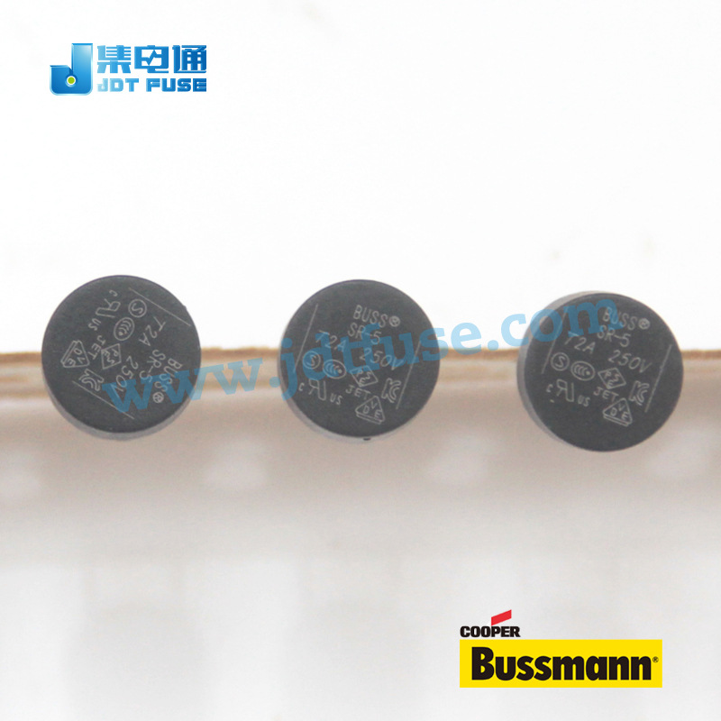 Bussmann慢断保险丝过流SR-5-2A保险丝圆形保险丝2A/250v