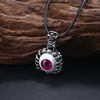 Necklace stainless steel, pendant, eyeball, new collection, punk style