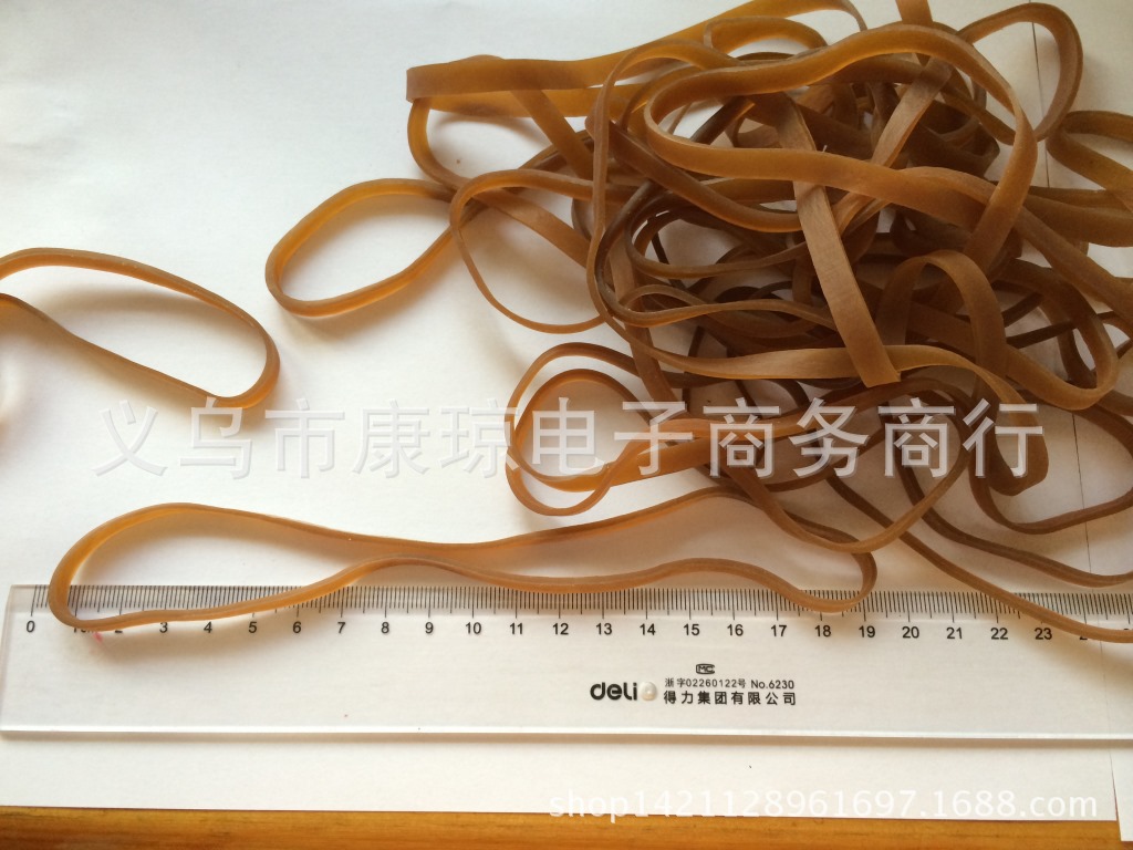 越南牛皮筋 宽暗黄色橡皮筋 无油橡胶圈102*6越意牛皮筋 批发爆款