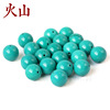 Turquoise green round beads handmade, wholesale