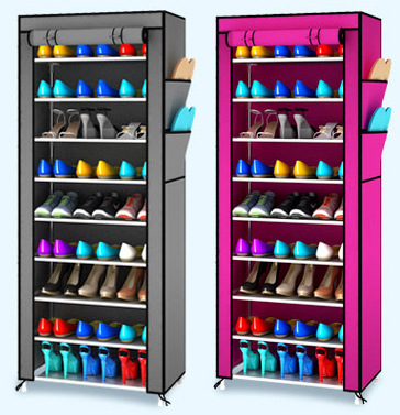 Simple multi-function shoe rack wholesale storage shoe-free fabric shoe rack dust-proof shoe rack ten-layer assembly storage rack