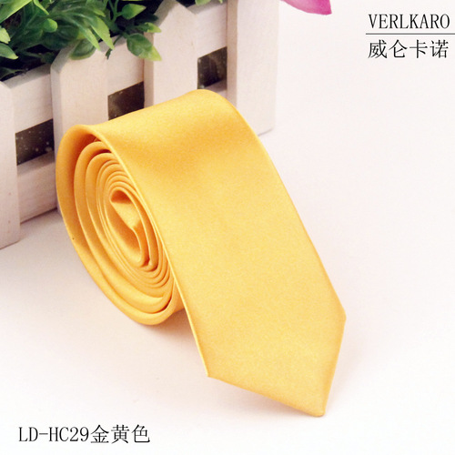 Casual student 5cm solid color narrow version ins polyester silk business men's multi-color optional tie manufacturer wholesale