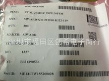 ֱoԴ20MHZ  HC-49S w20M  SSIWARD LP-3.5 K122-119