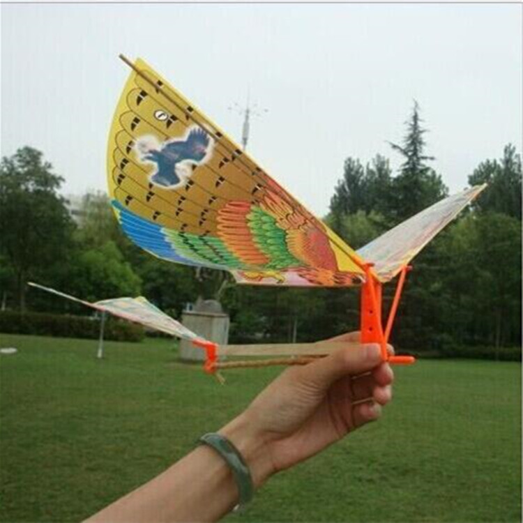 厂家直销橡皮筋动力飞鸟 弹力飞鸟 竹飞鸟航模益智玩具 现货供应|ms