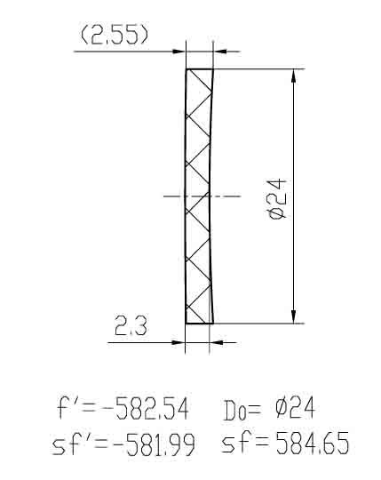 望远镜用场镜与补偿镜-思多美ST-297