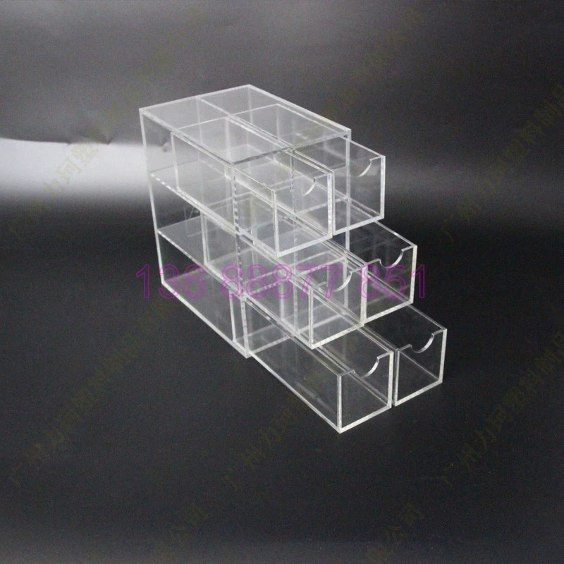 Acrylic transparent storage box for boxes, storage system
