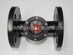 叶轮水流指示器 叶轮流量观察器 法兰液体观察镜 流体透视镜DN150