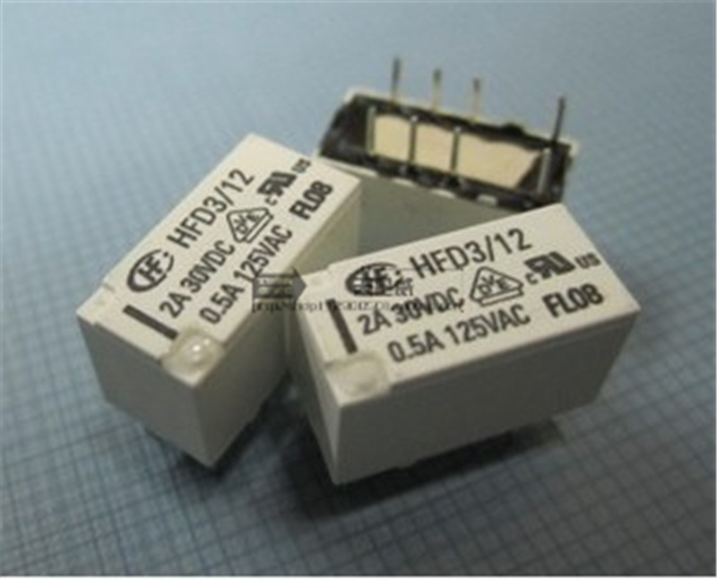 全新原装宏发HF信号继电器HFD3/3 HFD3-3 两开两闭 8脚 2A 3V