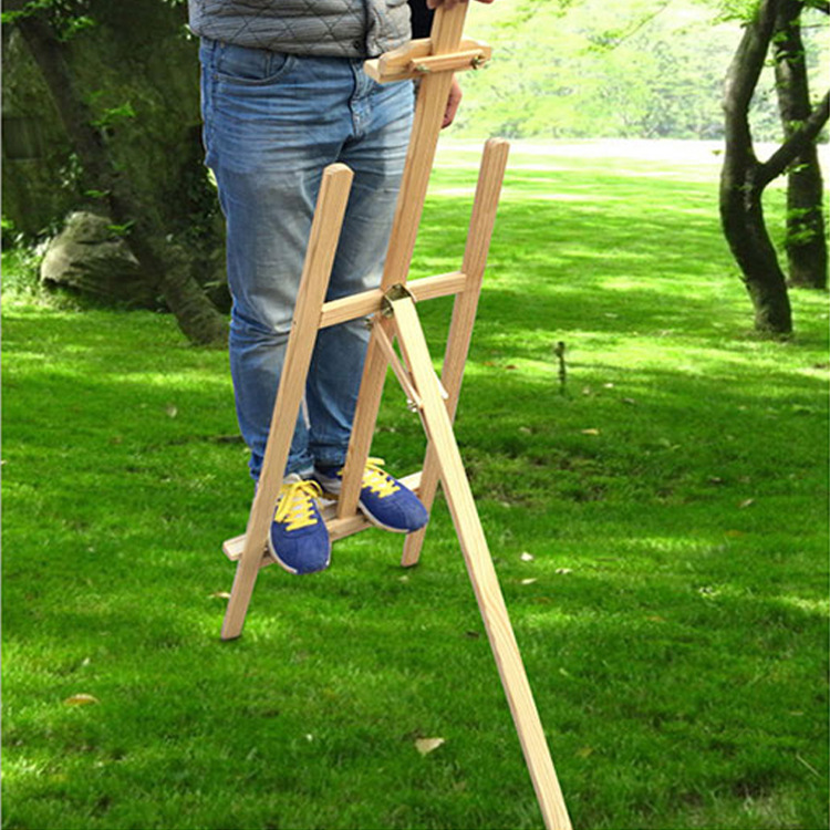 Pine easel 1.5m sketch photo art student special drawing board display stand blackboard bracket advertising board large easel