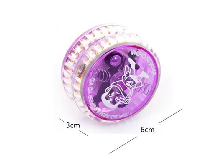 Glowing Yo-Yo Yoyo Yo-Yo Nhựa xoay Gyro Ball Trường tiểu học Giải thưởng Đồ chơi đồ chơi mầm non