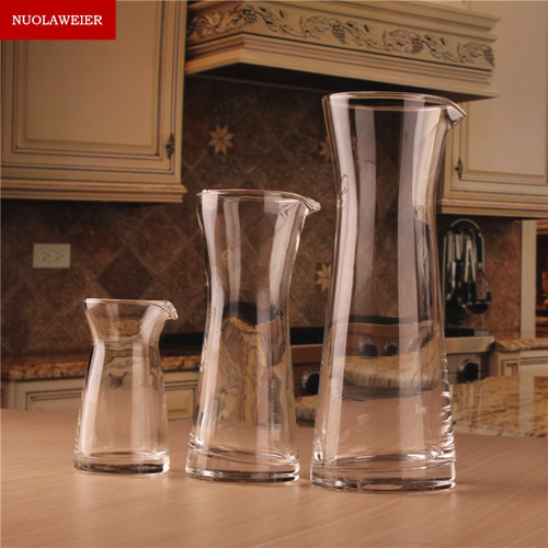 Handmade crystal glass decanter cocktail shaker pouring jug white wine jug barware wholesaler