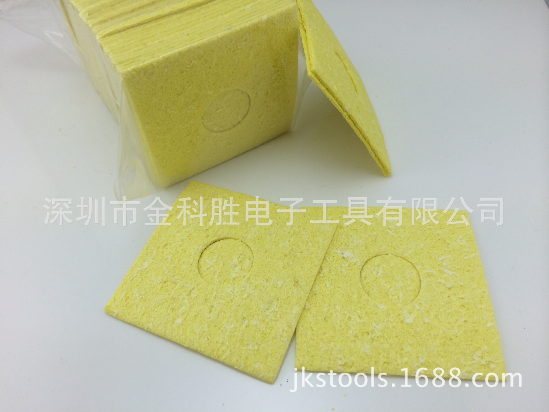 真正进口木浆原料 直供6*6CM烙铁海绵 烙铁清洁海绵 木浆压缩海绵