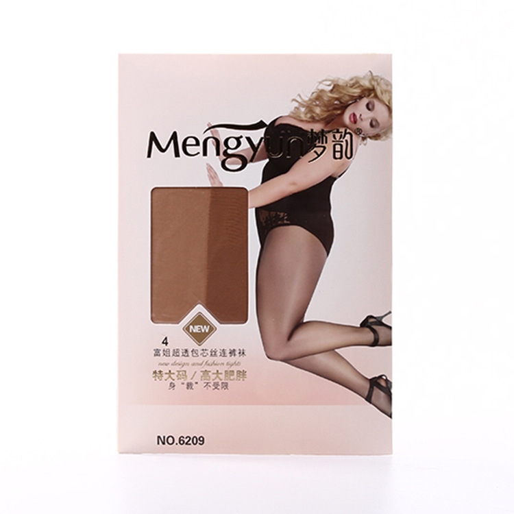Mengyun 6209 ultra-thin women's stockings super elastic pantyhose plus fat plus size fat MM one-body stockings