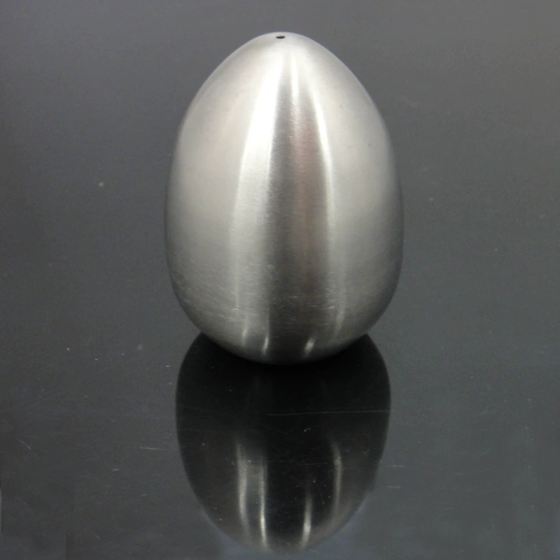 New product listing Creative kitchen products stainless steel egg -shaped pepper jar seasoning bottles seasoning tank