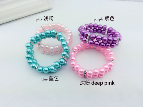 Supply AliExpress eBay Double Strand Pearl Pet Necklace Pet Supplies Dog Cat Accessories Wholesale